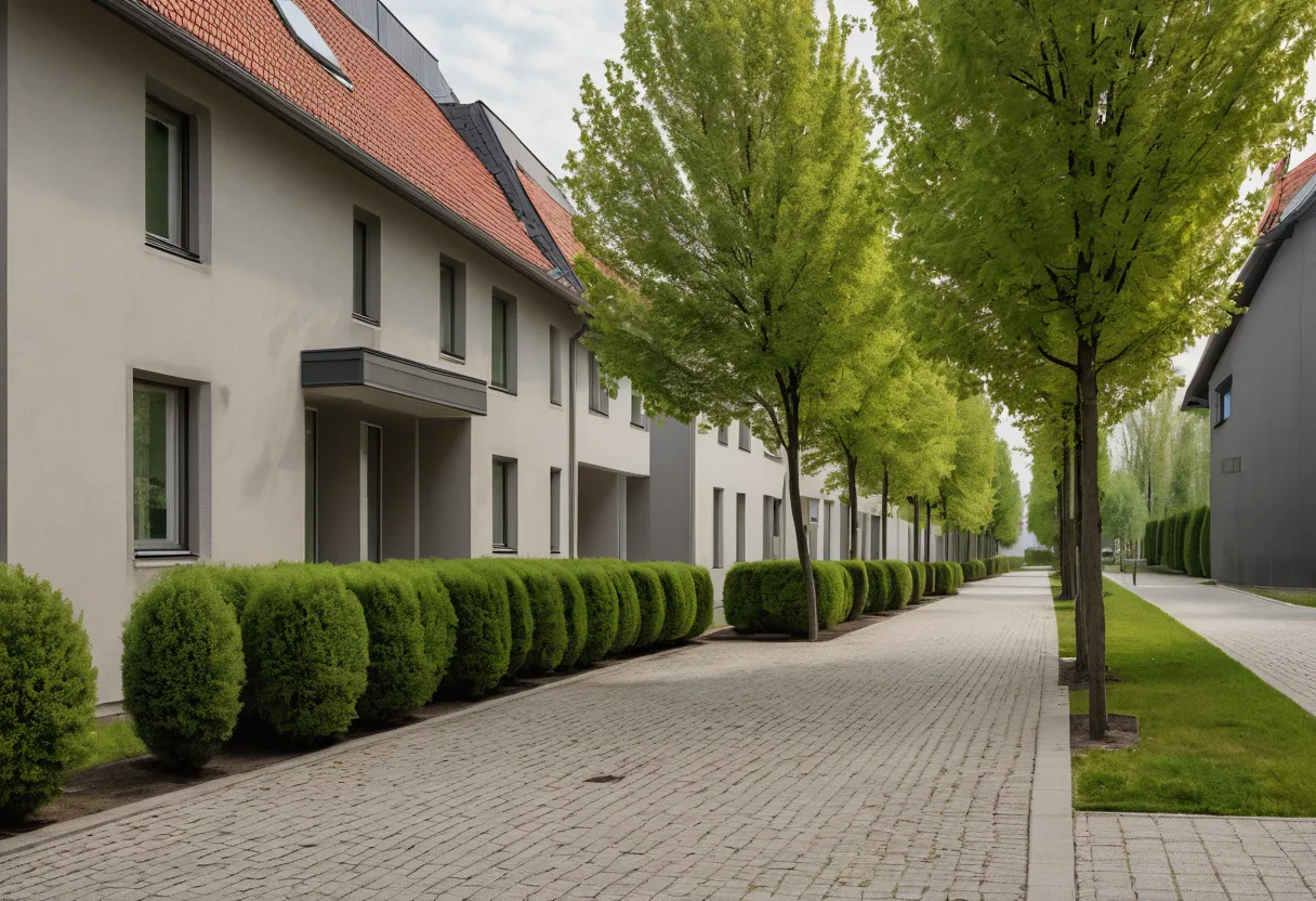 Wohnstraße in Düsseldorf